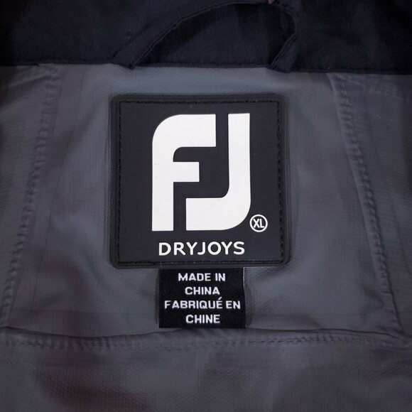 Footjoy FJ Dryjoys Hydrolite Springfield Country Club Golf Mens XL Black Jacket - Picture 13 of 16